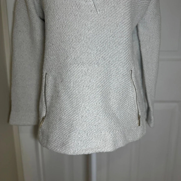 Soft Surroundings Westport Boucle Quarter Zip Petite Pullover - Picture 3 of 10